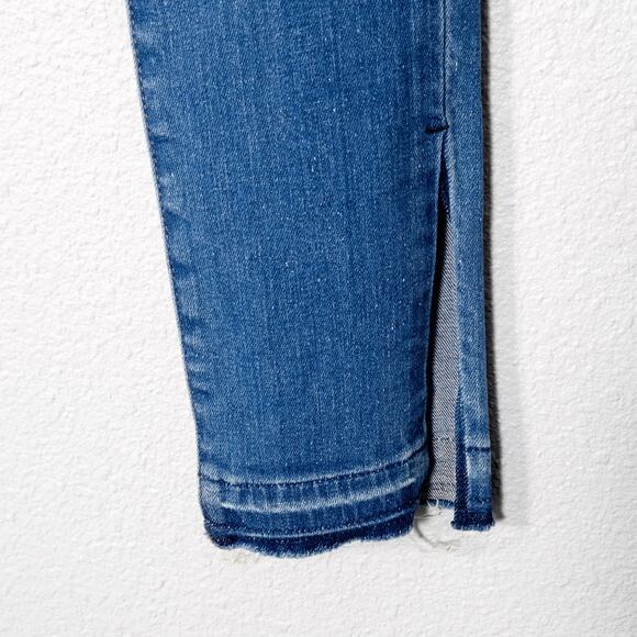 J Brand Women’s Maria Jeans Model Off Duty Quiet Luxury High Rise Raw Hem 23 - Picture 7 of 10